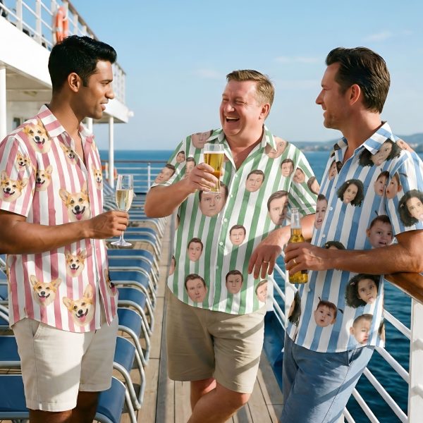Custom-Funny-Face-Retro-Striped-Pattern-Trendy-Summer-For-Family-Matching-Personalized-Photo-Hawaiian-Shirt_1.jpg